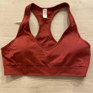 Lululemon Ebb to Street C/D medium support bra size 12 brick red
